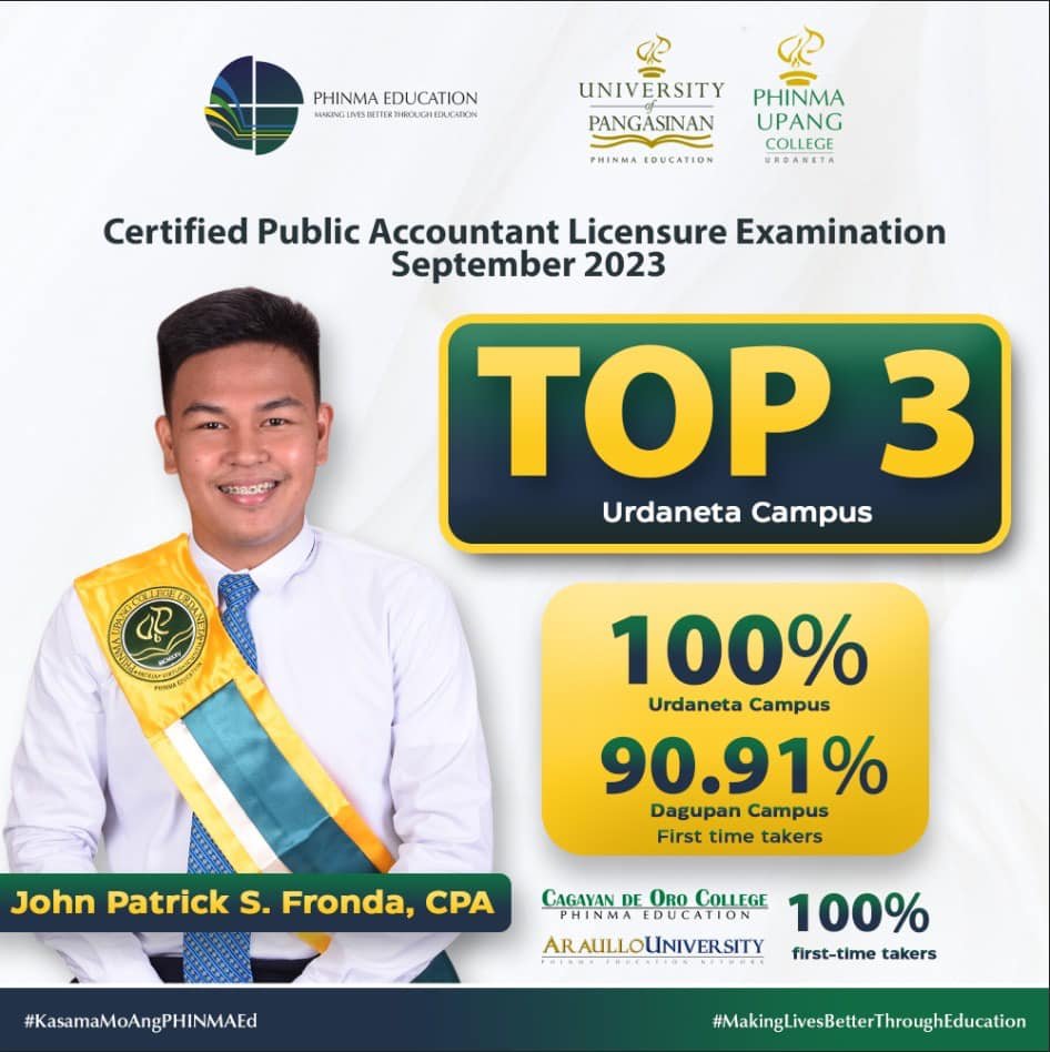 New CPAs from the September 2023 Licensure Exam...
